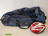 Supercycle Bicycle Helmet (Unused) and Hockey Equipment Bag