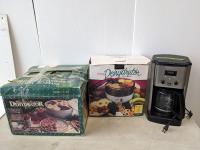 Harvest Maid Food Dehydrator, Mr. Coffee Food Dehydrator and Cuisinart Coffee Maker