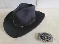 Jack Daniels Cowboy Hat and Belt Buckle