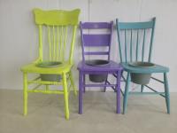 (3) Chair Flower Planters