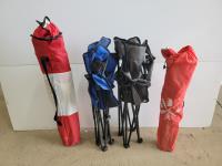 (4) Folding Camping Chairs