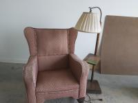 Antique Rocker Chair & Lamp