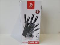 Kitchen King 8 Piece Knife Set - Grey