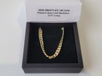 Smartlife 14K Gold Plated Cuban Link Necklace