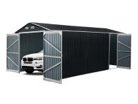 TMG Industrial TMG-MS1020A 10 Ft X 20 Ft Metal Garage Shed with Double Front Doors