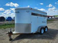 2004 Circle J Outback 13 Ft T/A Two Horse Trailer
