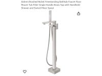 Free Standing Bathtub Faucet with Shower Head