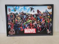 Framed Marvel Poster