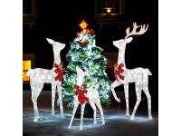 3-Piece Outdoor Reindeer Decoration