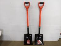 (2) H.Brothers Square Mouth Shovels