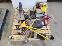 Scroll Saw, Belt Sander, Trailer Hitch, Come-Along, Misc Parts