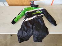 Kids Size 7 Arctic Cat Snow Suit & Kids Small Matching Helmet