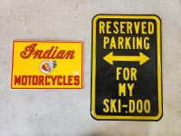 Ski-Doo & Indian Motorcycle Signs