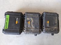 (3) Pelican Watertight Cases