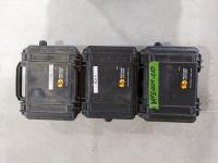 (3) Pelican Watertight Cases