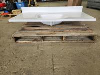 22 Inch X 49 Inch Rectangular Sink Solid White