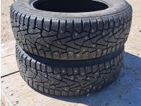 (2) Studded Pirelli Ice Zero 185/60R15