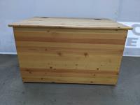 Pine Cedar Lined Storage Chest On Wheels