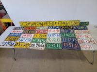 Vintage License Plate Collection