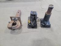 (2) Bottle Jacks and Pintle Hitch