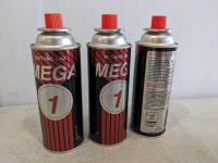 (3) Cans of Butane Gas