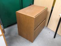 2 Drawer Wooden Filing Cabinet