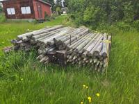 Qty of 6-7 Ft Used Posts & (9±) Railroad Ties