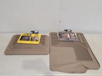 Husky Liners Front Floor Mat Set and Back Seat Floor Mat- Tan