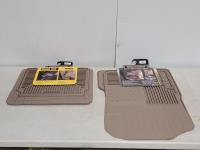 Husky Liners Front Floor Mat Set and Back Seat Floor Mat Set- Tan