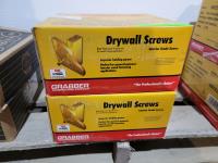 (2) Cases of Grabber #6 X 1-5/8 Inch Drywall Screws