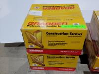 (2) Cases of Grabber #8 X 2-1/2 Inch Construction Screws