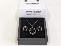 Smartlife Platinum Plated 2 Piece Circle Set