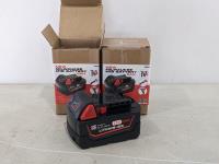 (2) Milwaukee M18 Batteries