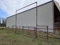 26 Ft Free Standing Panel with Overhead Frame with 16 Ft Gate