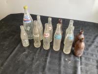 (12) Antique Glass Bottles