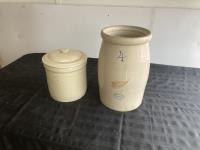 (2) Antique Pottery Pots