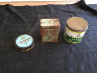 (3) Antique Tobacco Tins