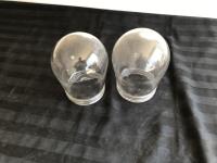 (2) Glass Globes 