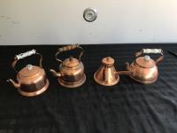 (4) Tea Pots