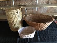 (3) Wicker Baskets 