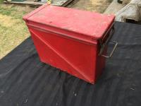 Red Metal Ammo Box