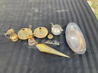 Qty of Brass Household Items