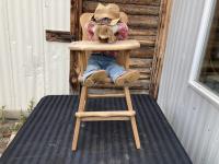 Doll w/ Wooden Highchair