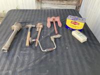 (4) Hand Tools, Anchor, Battery & Car Battery Cord