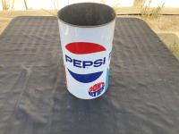 Pepsi Tin Garbage Can 
