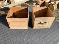 (2) Wooden Boxes 