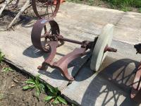 Antique Belt Driven Sandstone Grinding Wheel