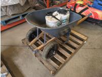 Yardworks Wheel Barrow w/ Bale Hooks, Baler Twine and Moisture Tester