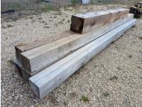Qty of 8 X 8 Inch Cedar Lumber