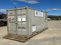 Skid Mounted 105 Kw Generator 20 Ft Shipping Container